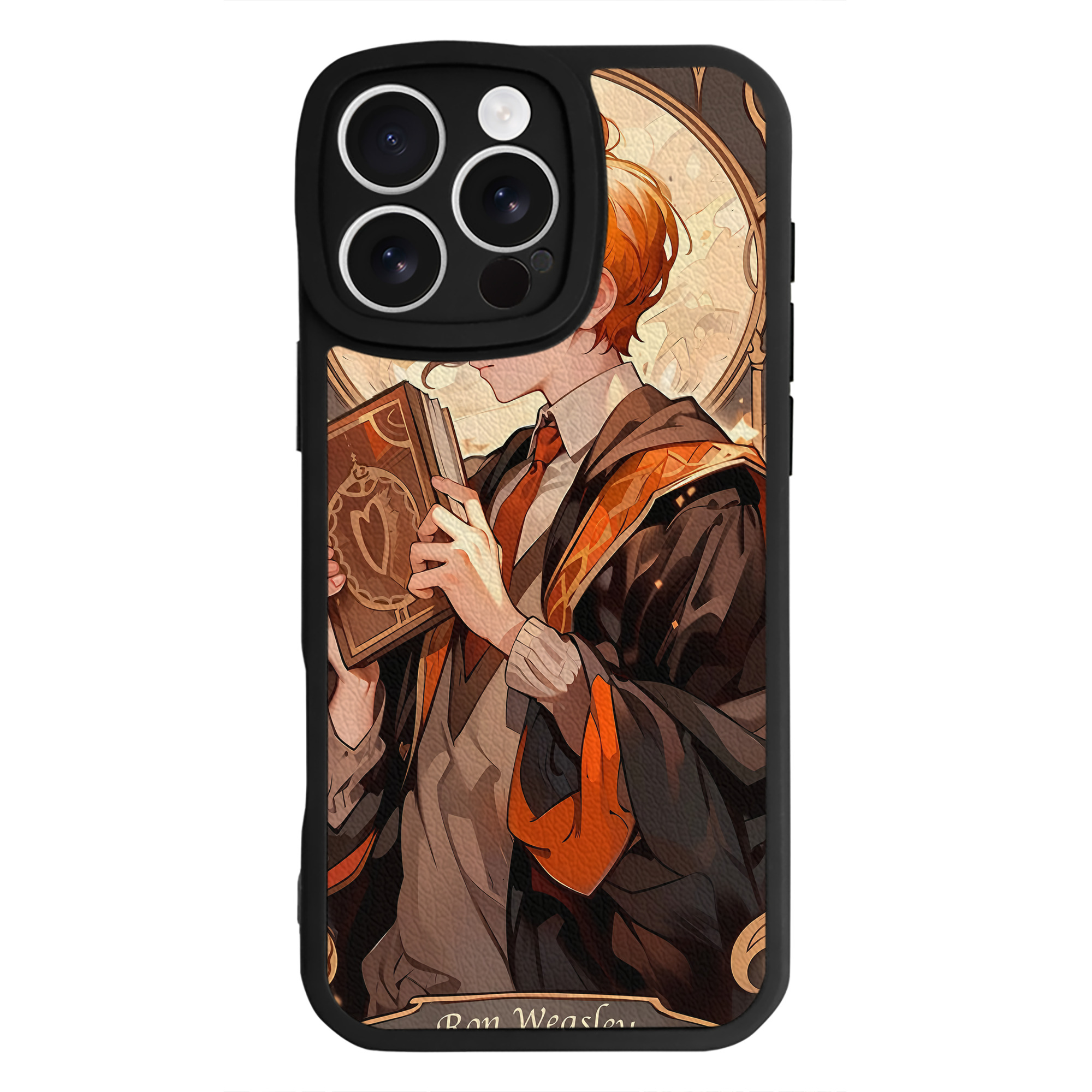 （画像用） Harry Potter ハリー・ポッターシリーズ 【iPhone 16シリーズ対応】シリコンスマホケース（レザー調） 材質：シリコン